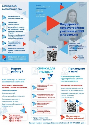 Об услугах и сервисах службы занятости 