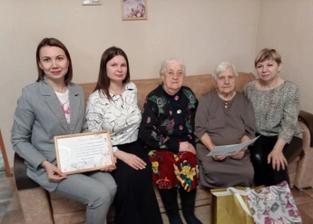 Жительницу села Большая Сакма поздравили с 95-летием